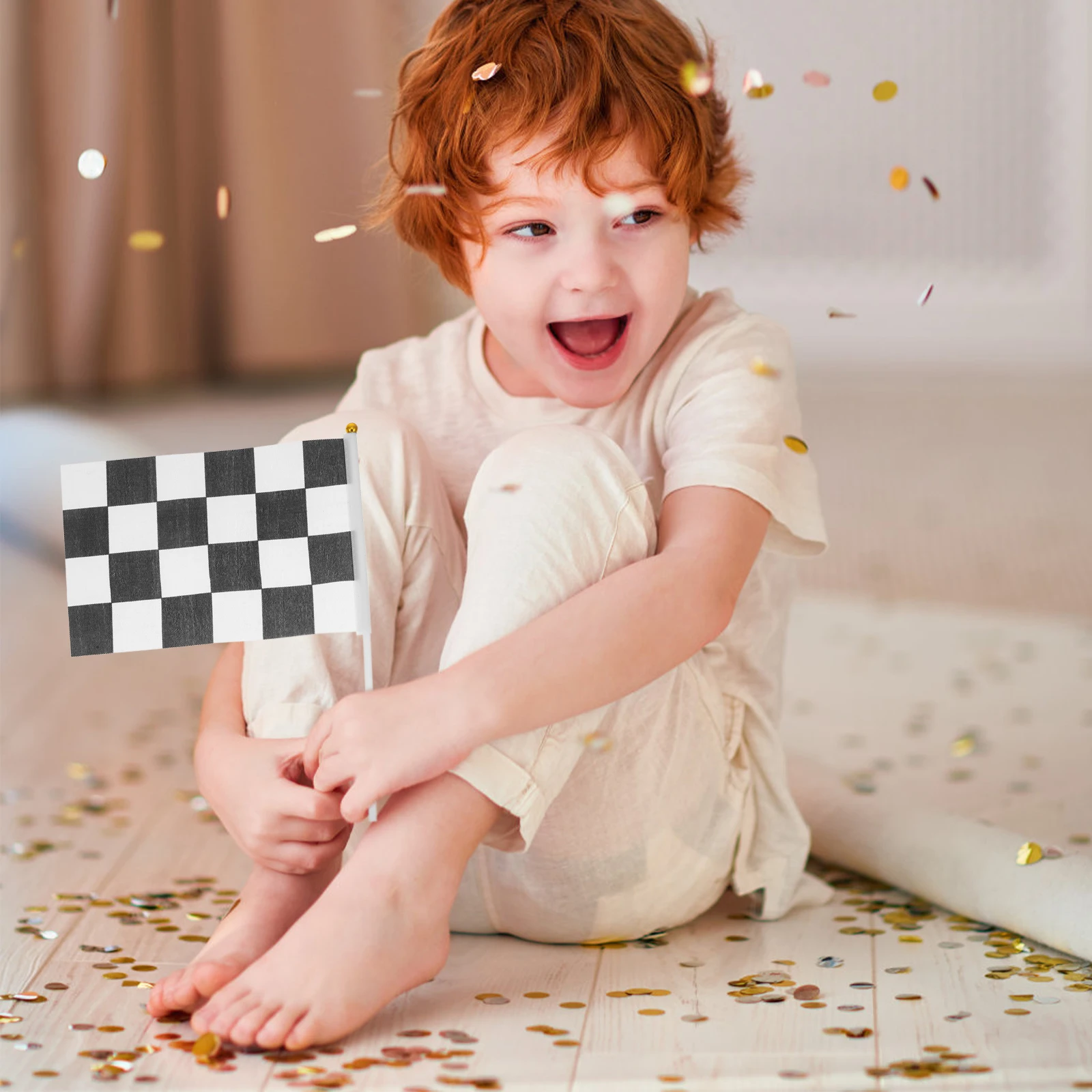 

Racing Car Party Decorations Checkered Flag Cars Birthday Supplies Track Floor Runner Home Bedroom Decor