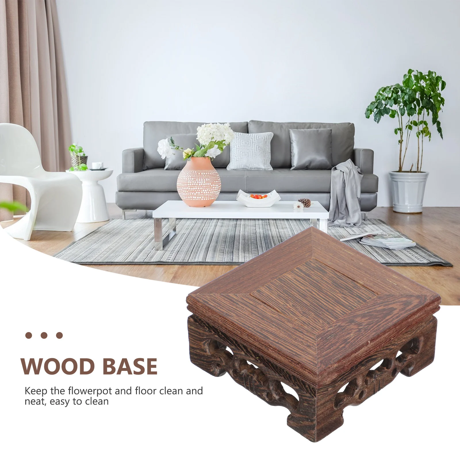 

1Pcs Display Base Delicate Wooden Stand for Jade Antiques Teapots Decorative Craft Display Holder Storage Bracket