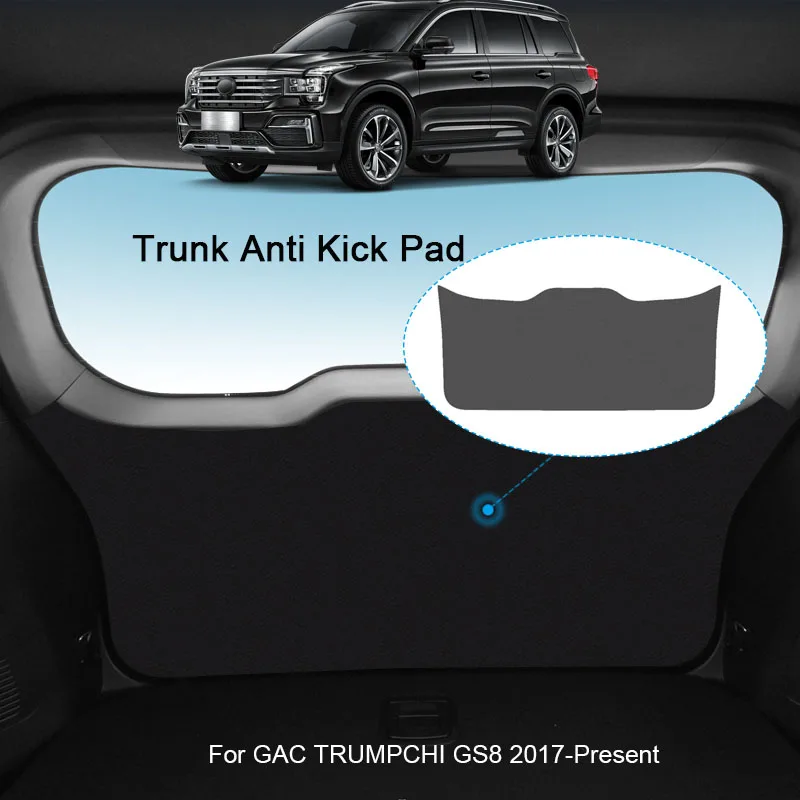 

Car Anti-kick Carbon Trunk Pad For GAC TRUMPCHI GS8 2017-Present Weather Dustproof Protect Tailgate Sticker Auto Accessories