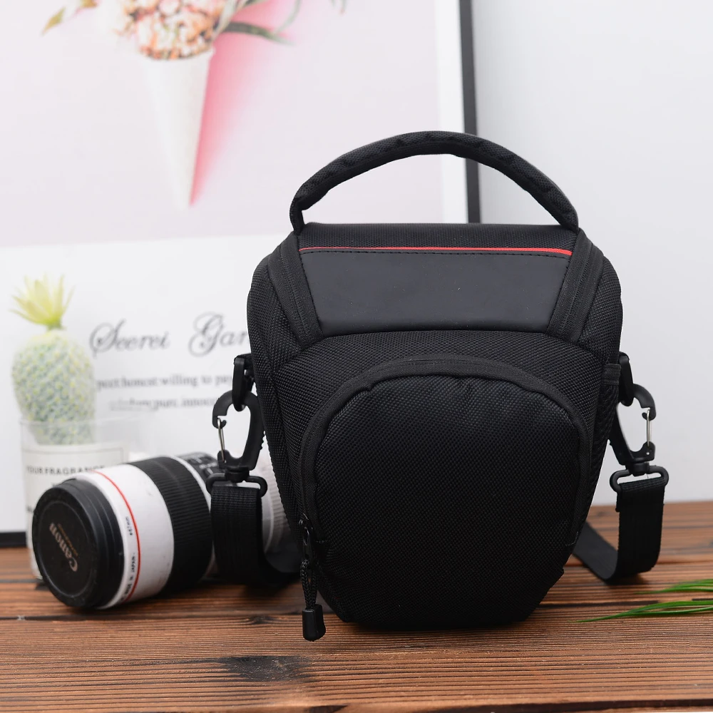 Durable Nylon Oxford Camera Bag for Canon Sony Nikon Camera Professional Photographers Crossbody Camera Bags