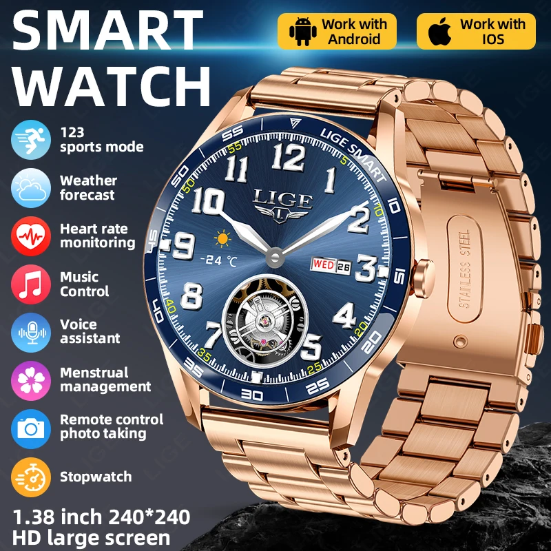 Lige Smart Watch Fu… - image