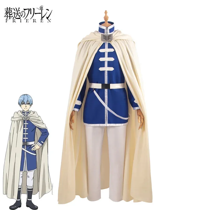 

qa156Himmel Косплей Костюм Парик Плащ Герой Униформа Демон Король Heiter Frieren Хэллоуин Вечеринка