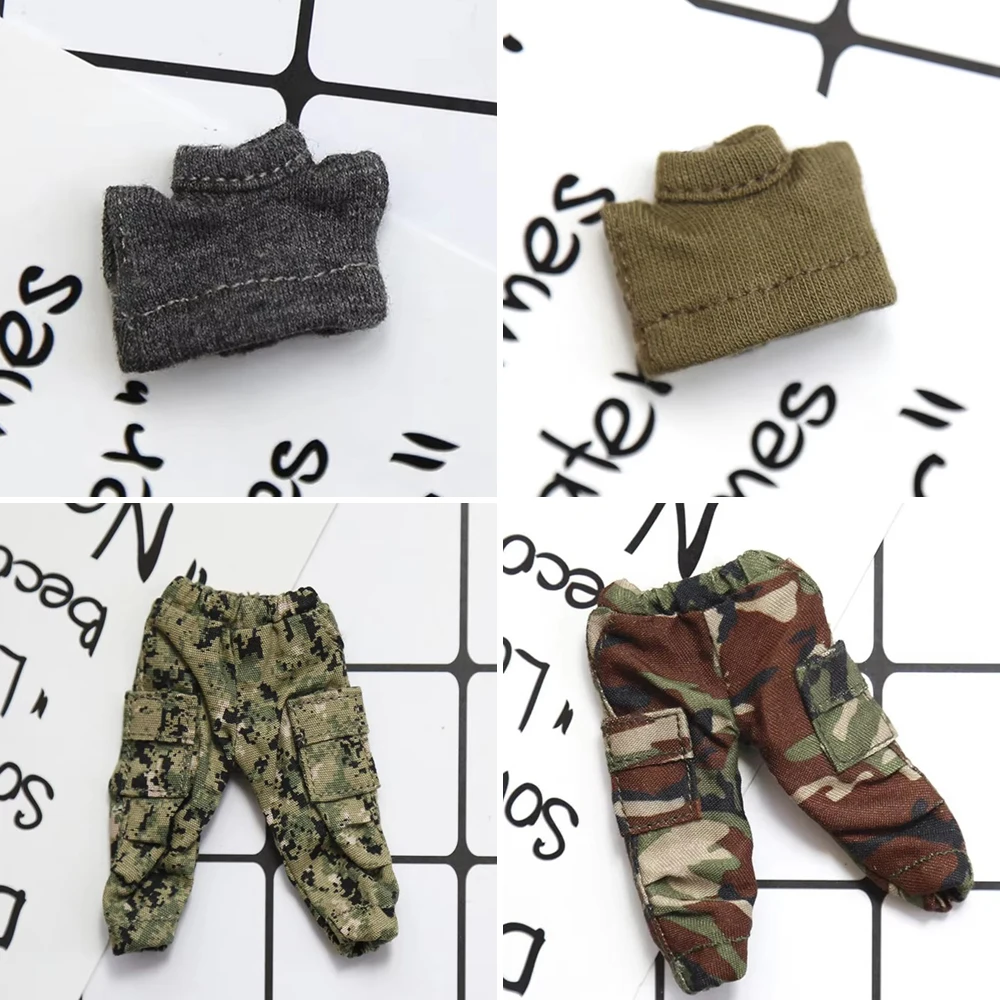 New OB11 Bjd Doll Clothes Jungle camouflage pants Pant for ob11,obitsu11,Molly, 1/12bjd doll accessories Clothing bjd T-shirt