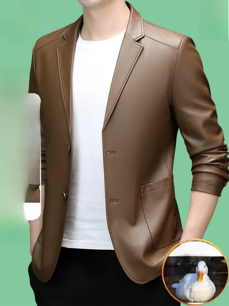 

Мужской жилет Pierre Cardin из натуральной овечьей кожи, осенне-зимний, модный, городской, повседневный, деловой, для повседневной носки