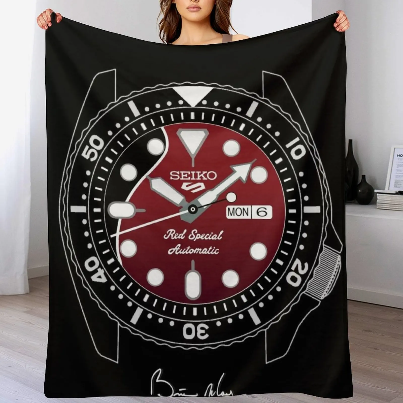 

Seiko 5 Brian May Red Special Throw Blanket Summer Sofa Quilt valentine gift ideas Blankets