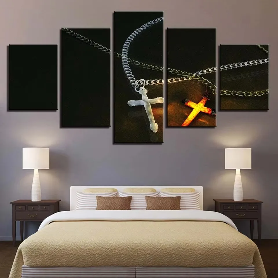 No Framed Canvas 5 Pcs Jesus God Church Reliegion Relief Wall Art Posters Pictures Home Decor Multi 13 For Living Room Paintings