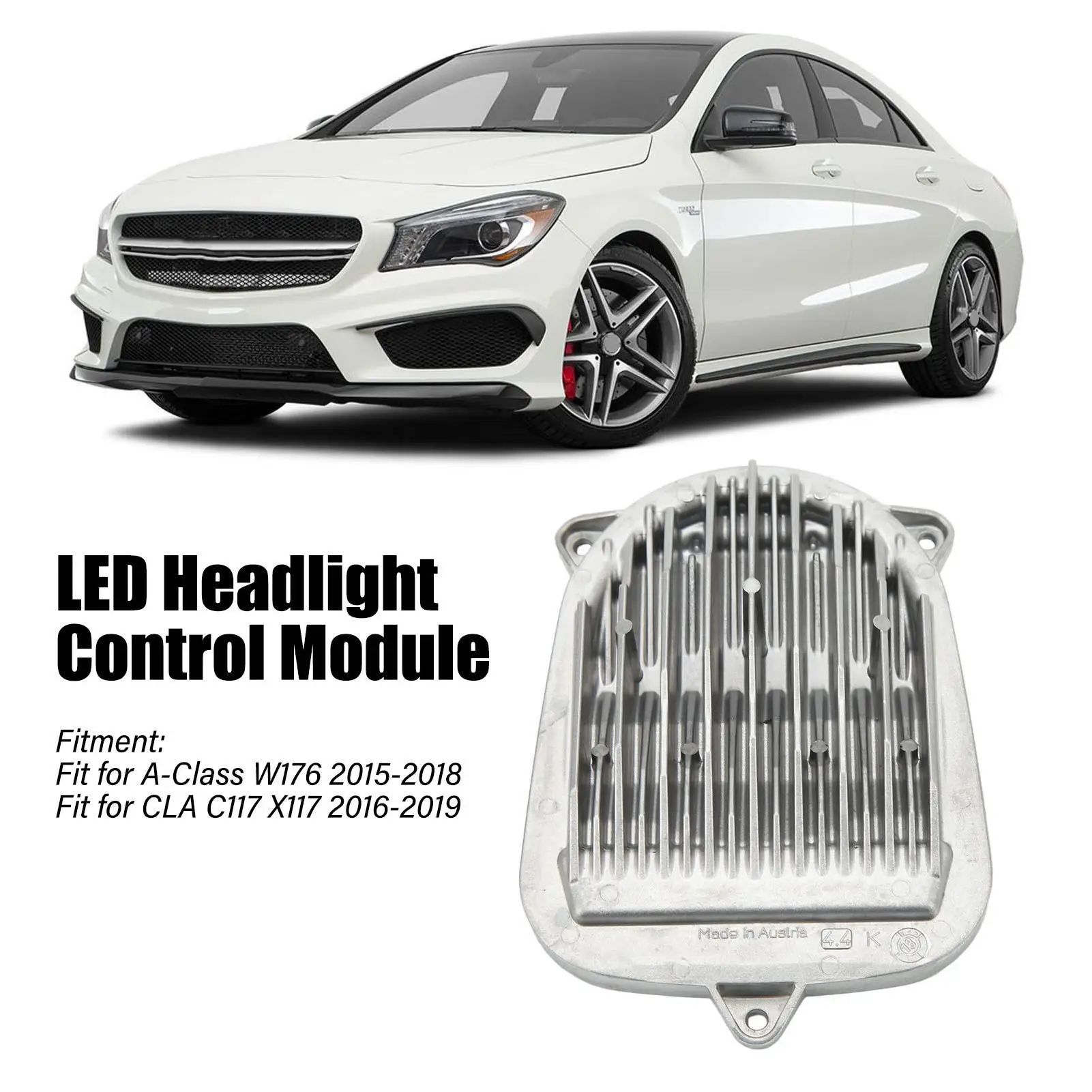 Aluminum Alloy LED Headlight Control Module for a 176 906 65 00 for a -Class W176 CLA C117 X117 - Stable Current Output