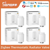 SONOFF Smart TRV Zigbee Thermostatic Radiator Valve TRVZB Temperature Heating Controller Support Alexa Google ZHA MQTT ewelink