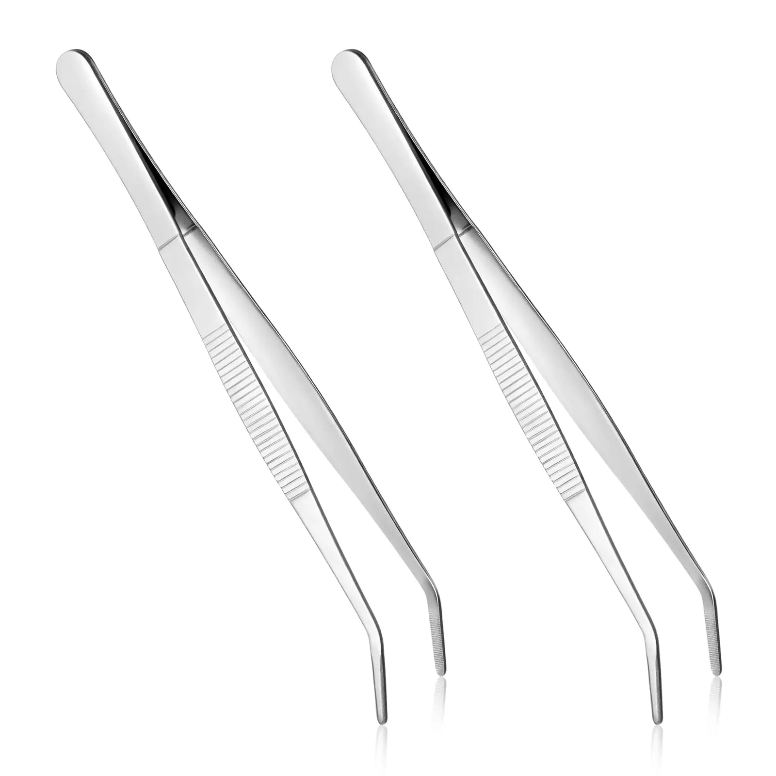 Pince dentaire incurvée en acier inoxydable, autoclavable, à pointe dentelée, pour examen buccal, forceps professionnel pour dentiste, laboratoire dentaire
