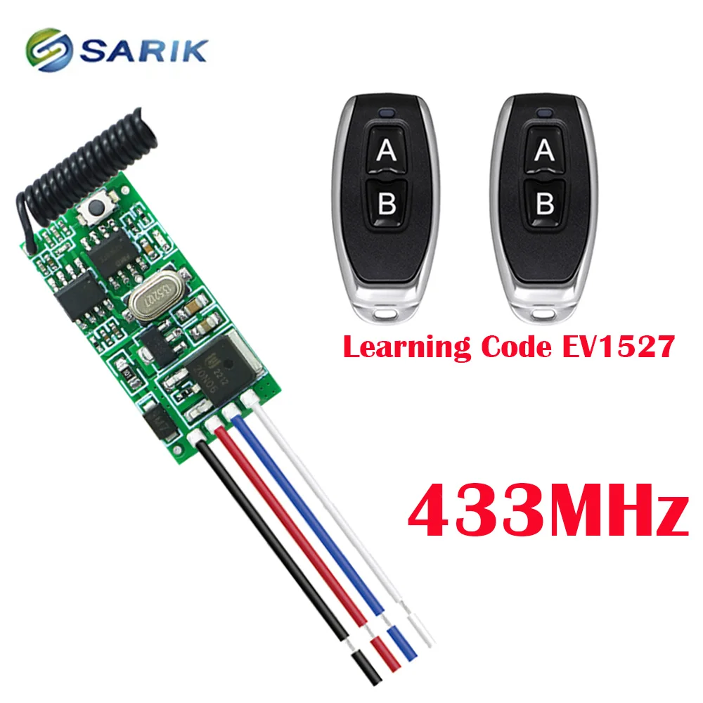 433 Mhz DC 12 V Motorantrieb Vorwärts und Rückwärts Controller Modul Schalter RF Wireless Controller Fernbedienung