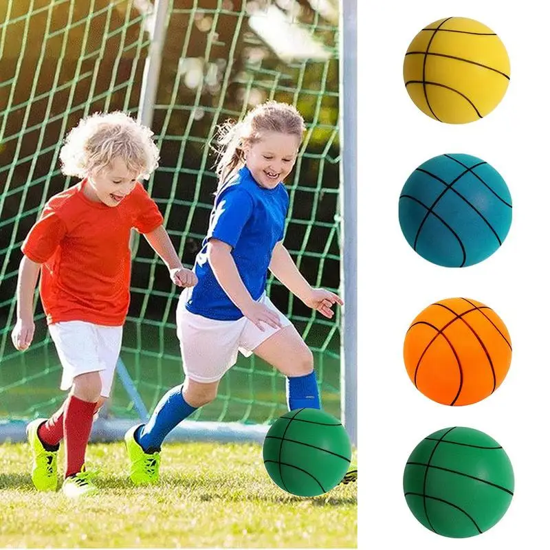 Youth Basketball Outdoor Indoor Quiet Training Ball Soft Bouncy Sports Ball Children Pat Training Ball Indoor For Children Kids