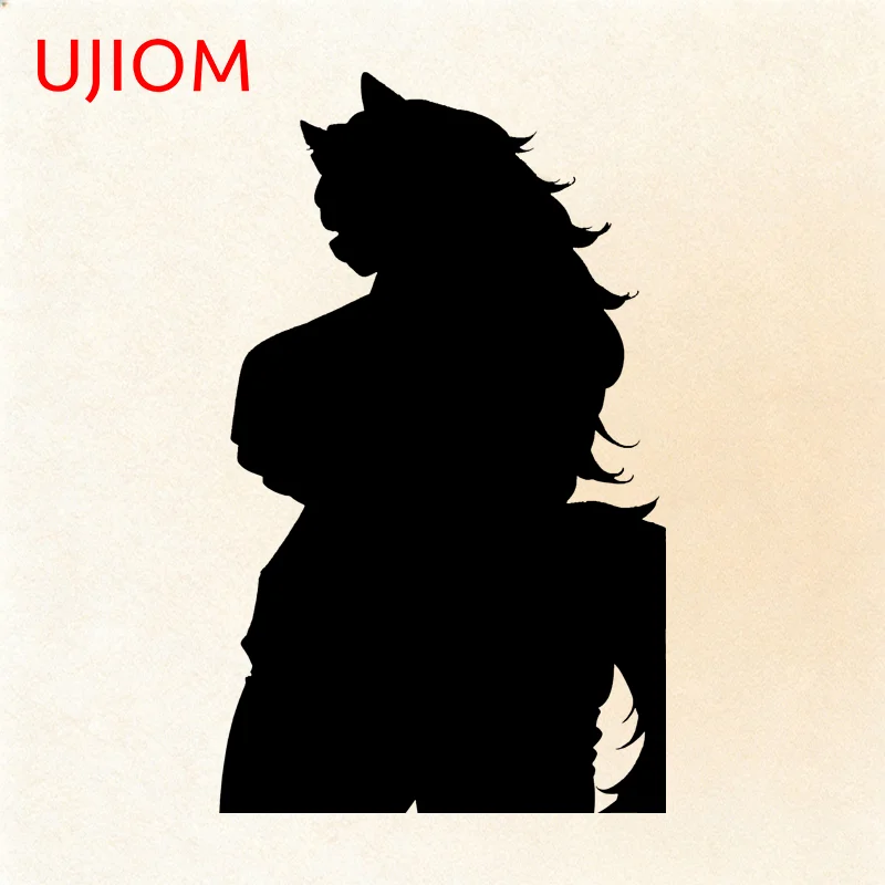 UJIOM Furry Loona Wall Sticker Premium Enchanting Design High Quality Occlusion Scratch Decal Delicate Adhesive Wallpapers Decor