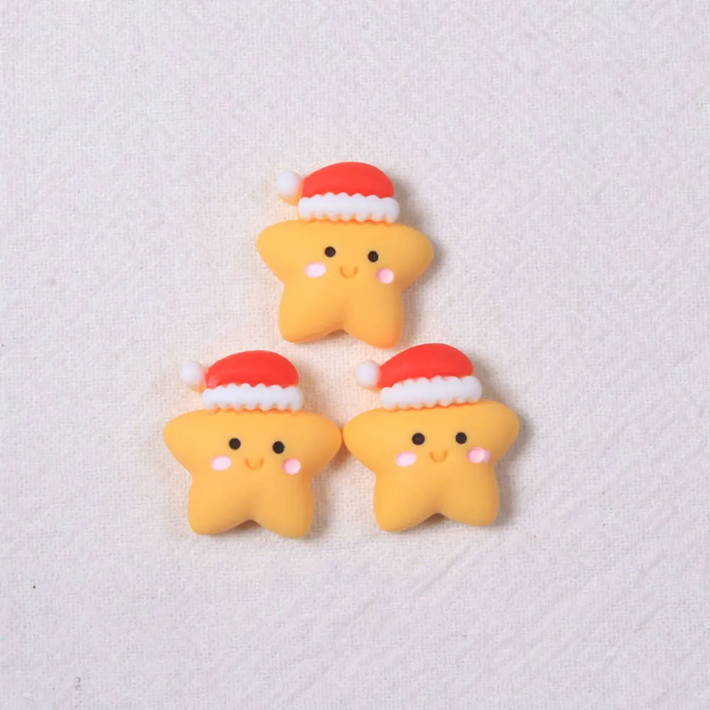 

Resin Charms Christmas Handmade DIY Phone Case Decor Creative Mobile Shell Accessories Phone Charms Hairband Decor