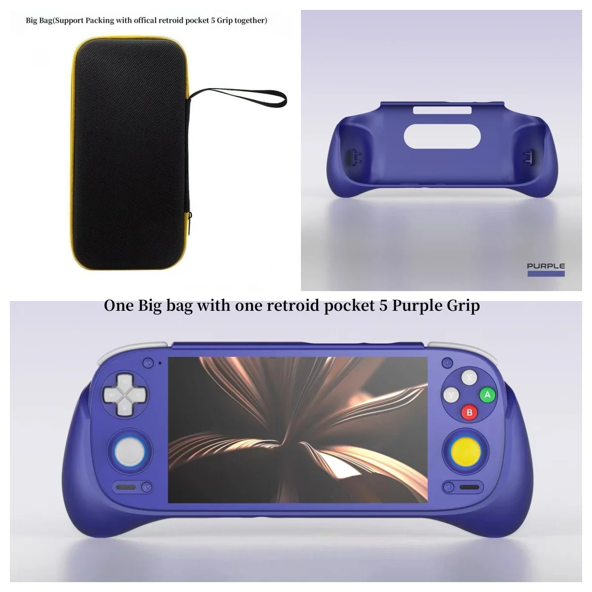 For RP5 Retroid pocket 5 Grip Case Big Bag Packing Together Shockproof Offical Retroid Pocket G2 RPG2 Grip Storage Case Box