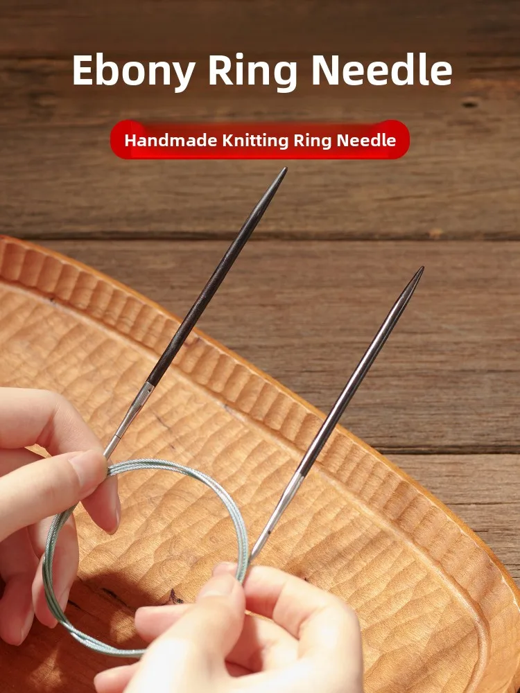 

Black Ebony Non-woven Fabric Set Circular Needle Detachable Loop Needle Handcraft Knitting Sweater Needle Yarn Tool DIY Home ...