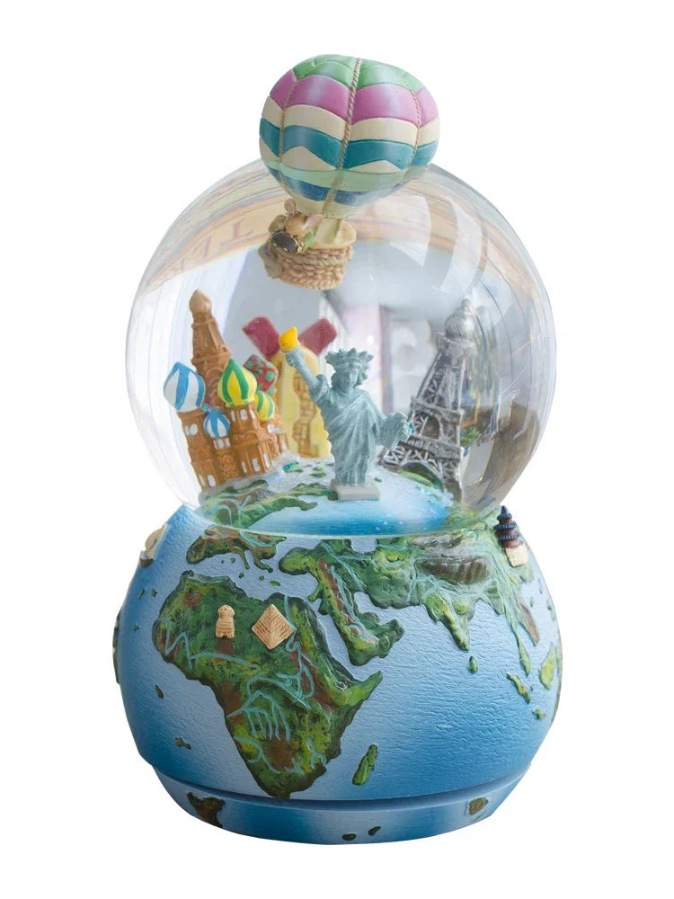 Music Box Dancing Girl Princess Birthday Gift Crystal Ball Carousel Music Box Girl Best Friend Valentine Gift Home Decoration