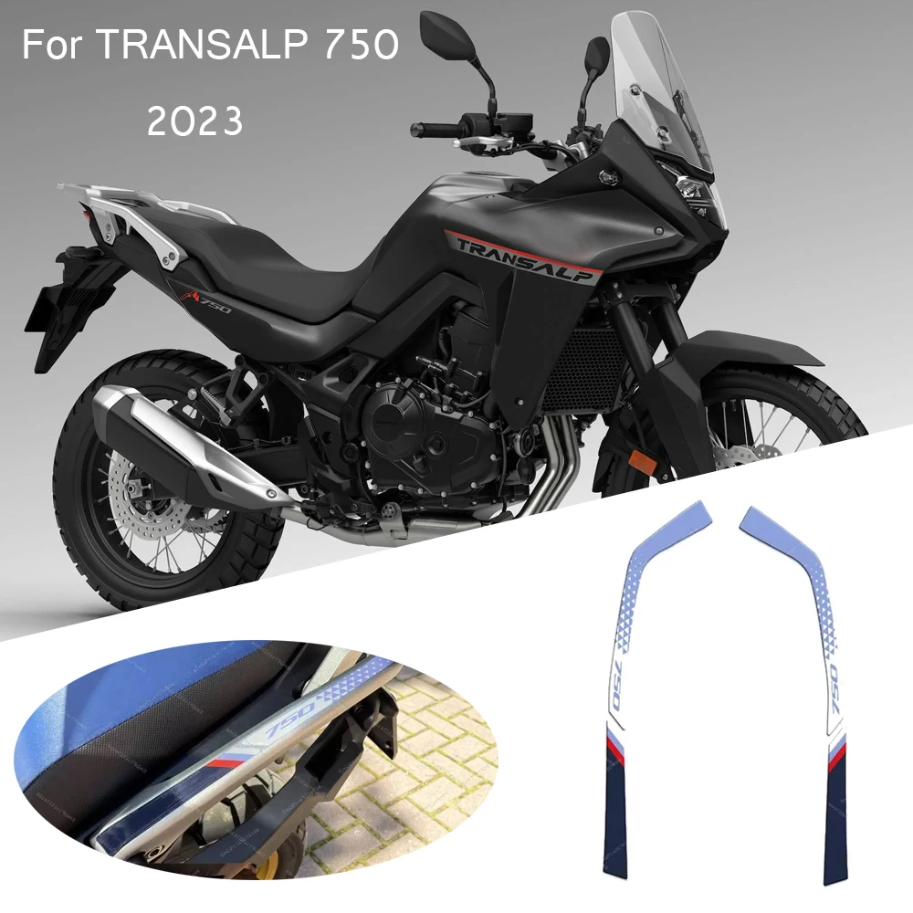 Motorcycle Handle Protection Sticker 3D Epoxy Resin Sticker New Decorative Decal For TRANSALP 750 Transalp 750 Transalp750 2023