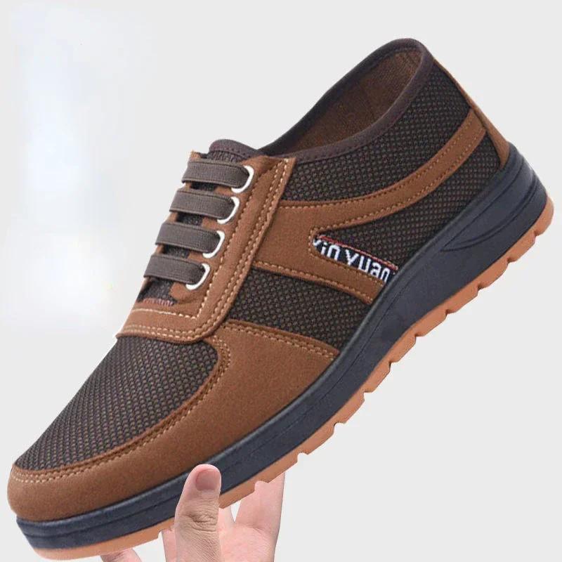 

New Trademark Upscale Men Casual Shoes Fashion Leather Shoes for Men Spring Autumn Men'S Flat Shoes Driving Sneakers