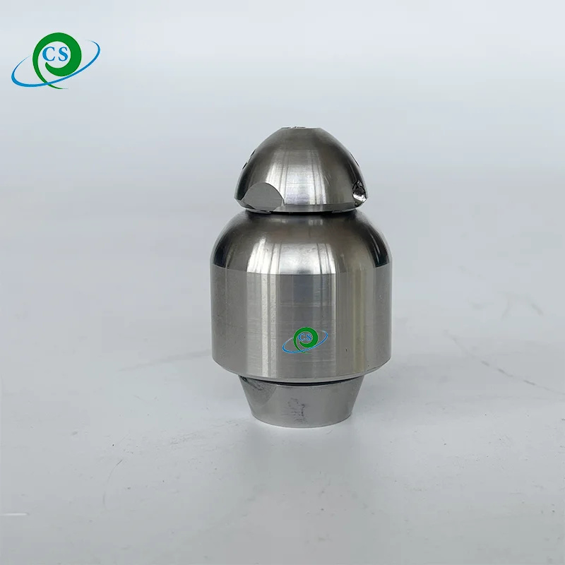 1500bar High Pressure Water Jet Cleaning Pipeline Inwall Bend Pipe Rotating Cleaning Nozzle Sewer Dredge Spraying Jetter 2-6inch