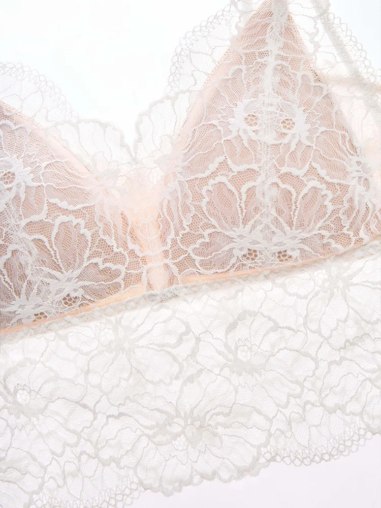 SUJIIN Sexy Spitze Cami Tops für Frauen 2025, Neue Elegante Ärmellose Tank Top Dame Drahtlose Nahtlose Einteilige Dünne bhs Weibliche MX370