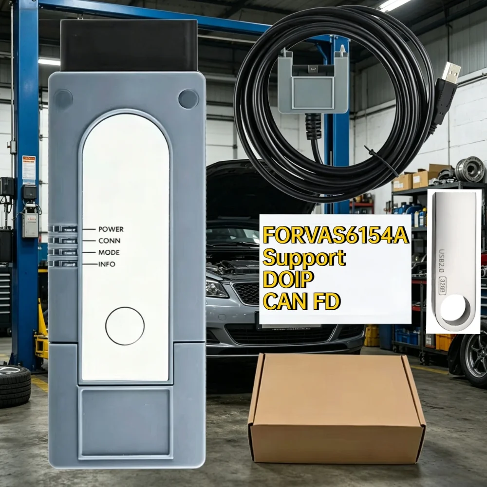 

Support DOIP CAN FD 6154A Original Shell FORVAS6154 Scanner Diagnostic Tool V23 E17 upgrade WIFI for VAG/VW/Audi Better 5054A