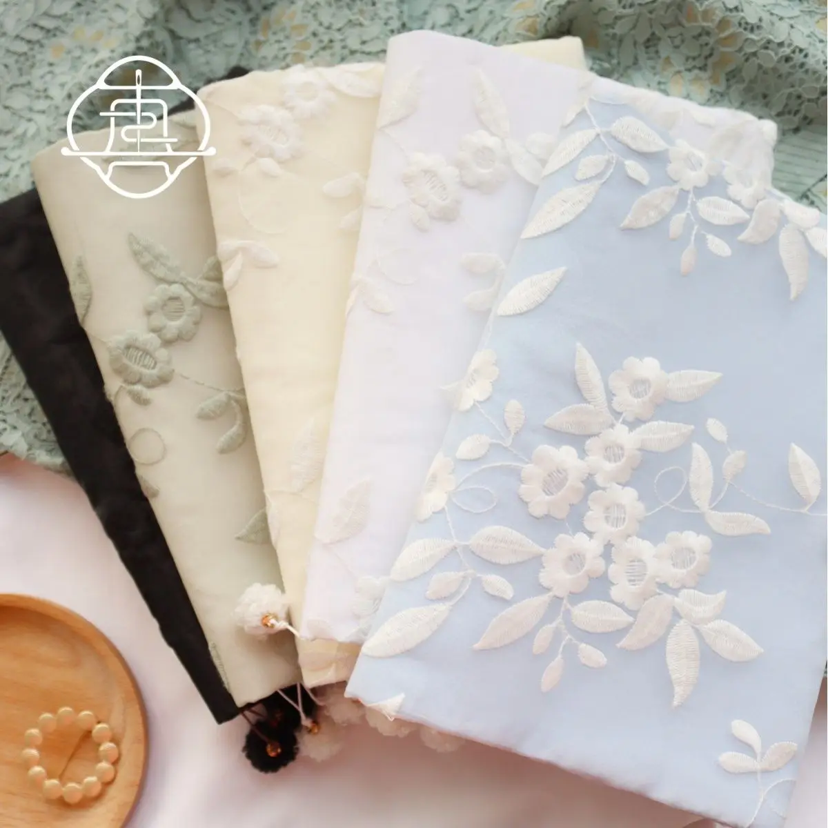 【frost flower】Original Handmade A5A6 Notebook Covers Protector Book Sleeve Crafted Fabric Products Diary Cover，in Stock