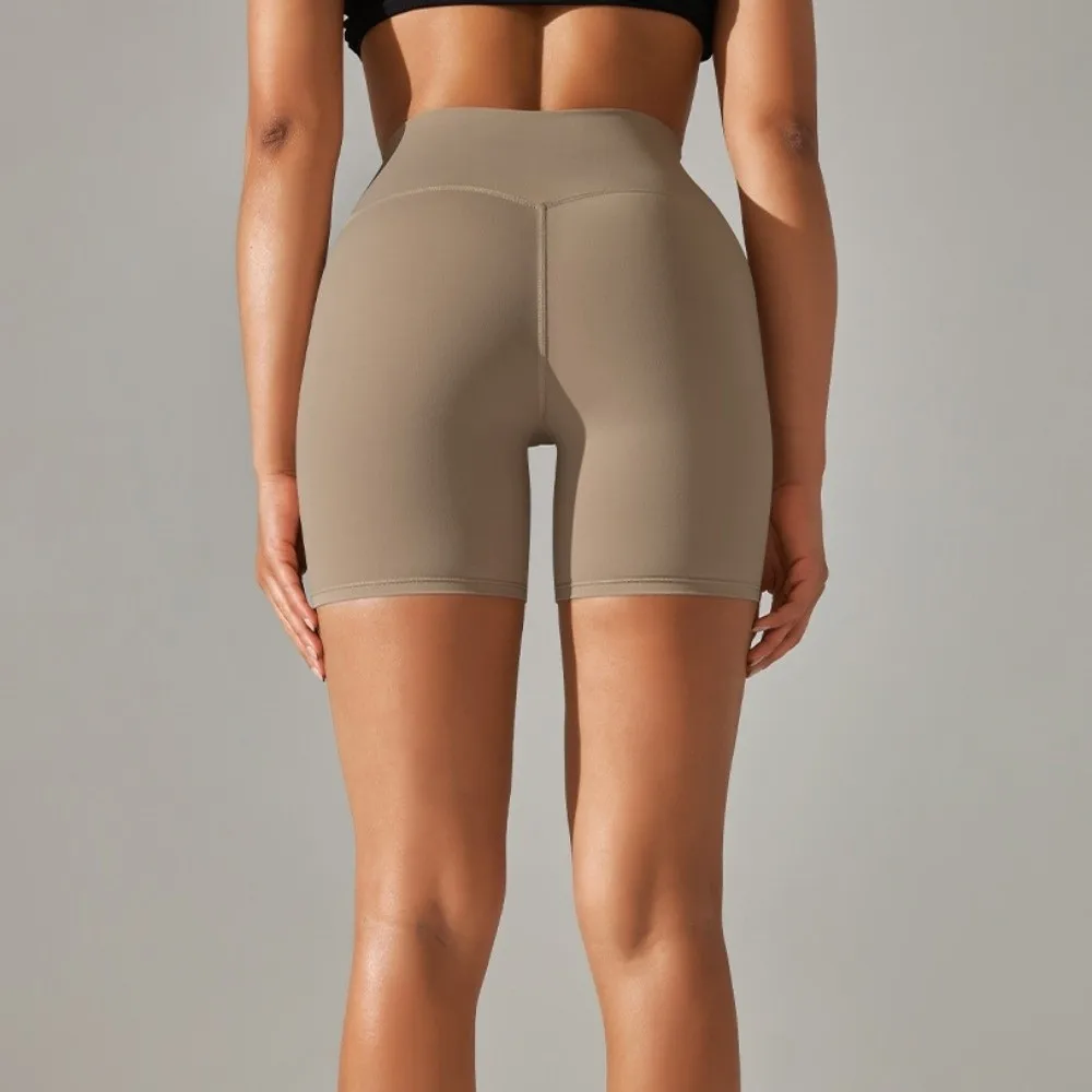 

High Elastic Yoga Shorts Compression Fit Quick-Dry Sports Shorts Sweat Absorption High Waist Running Shorts Running Exercise