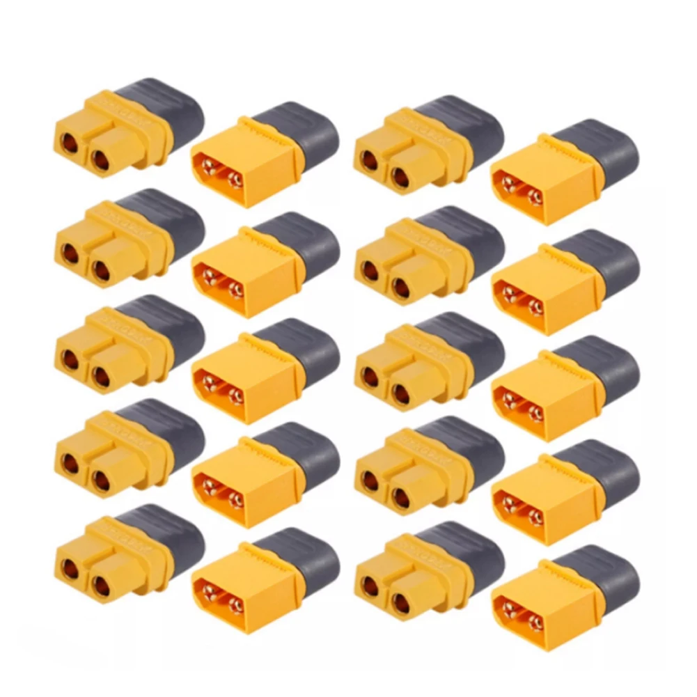 10 Pairs XT60 Plug Connector Male Female Set XT60 Male Female Connector Socket, XT60H Sheath Housing Connector