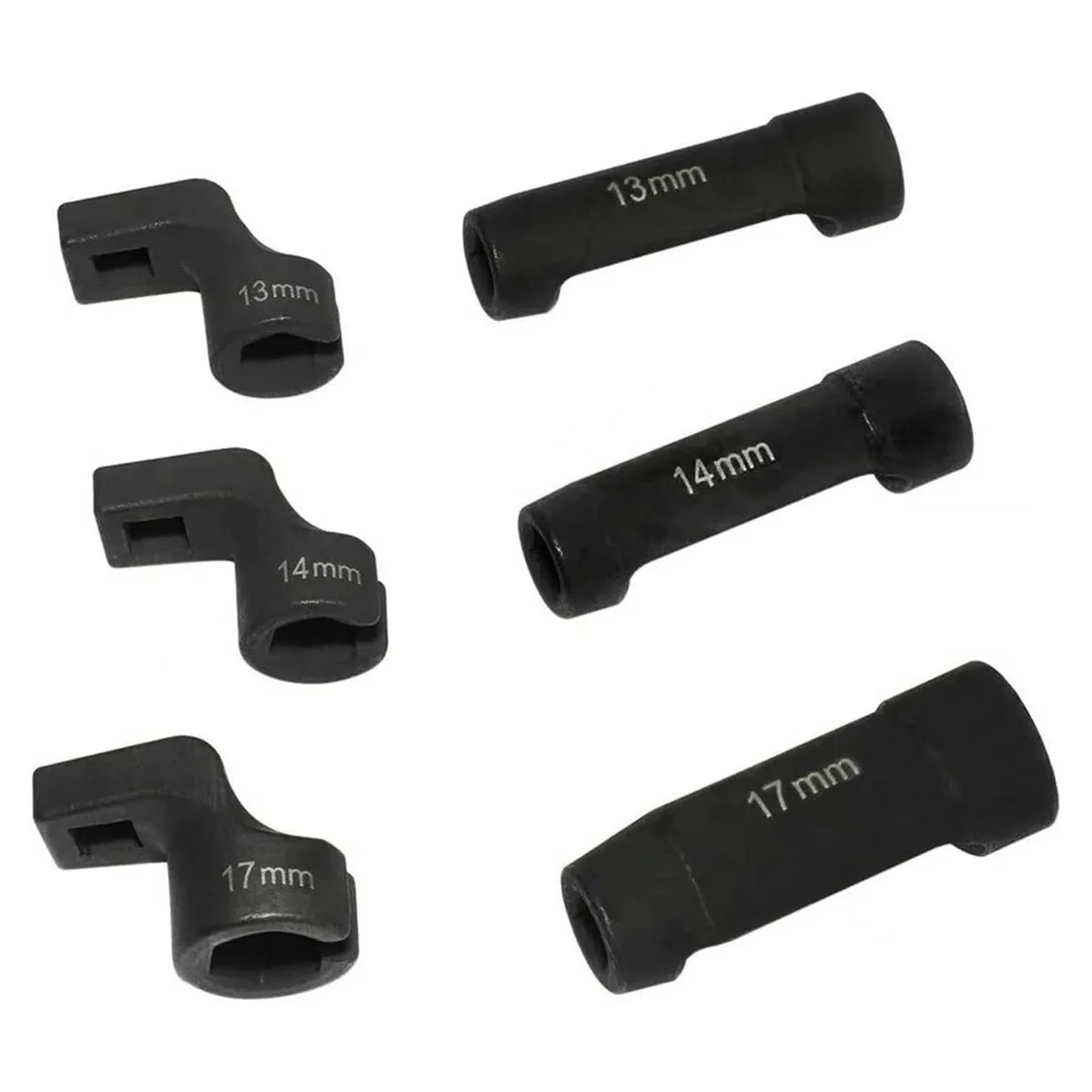 Slotted Socket Oxygen Sensor Wrench Hex Open End Tool for Diesel Fuel Pipe Removal