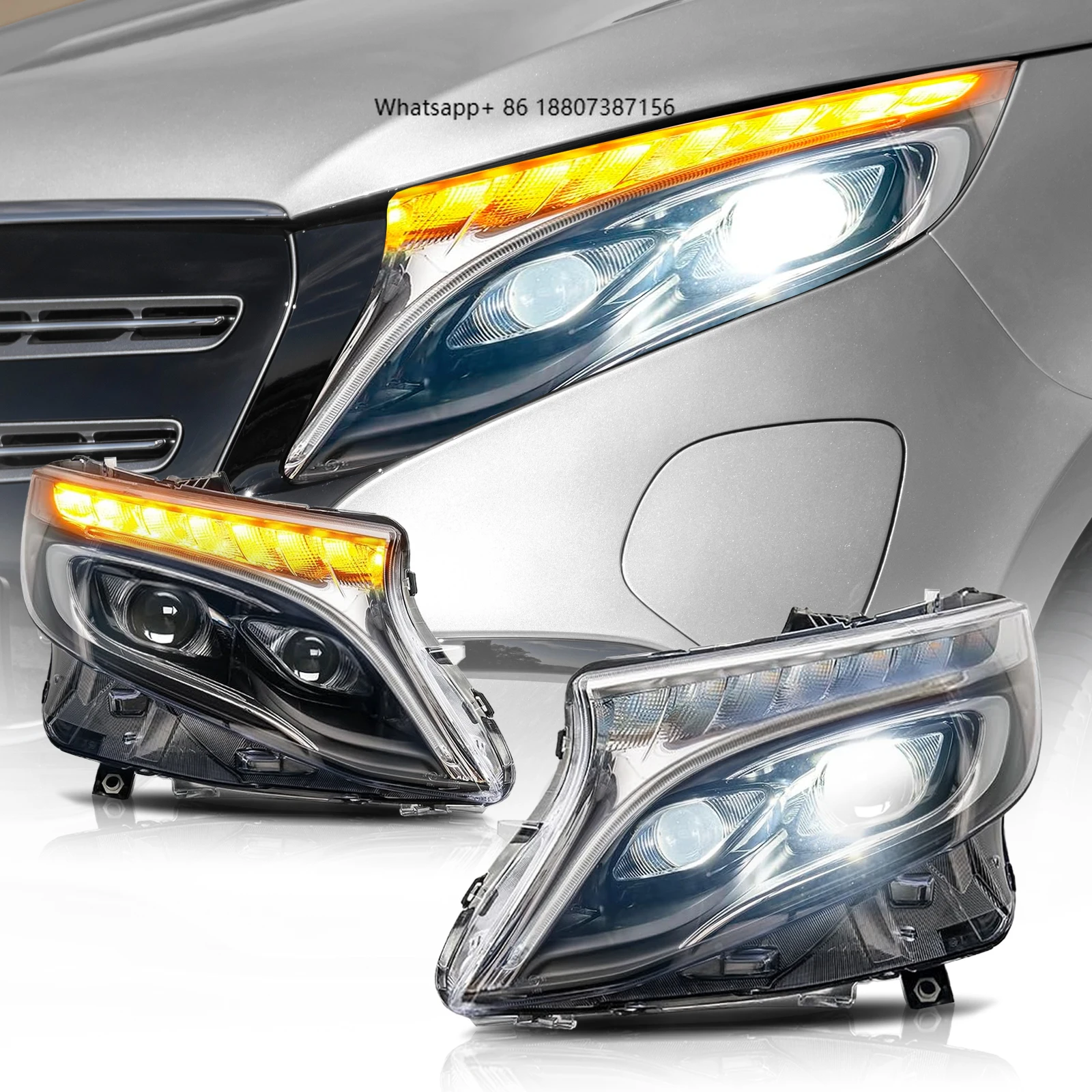 

Обновленные светодиодные задние фонари для V-Class VITO V250 V260 W447 2016-2021, с последовательным сигналом поворота, 12В, 6000К, IP67