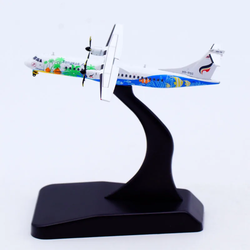 Diecast 1/400 Scale Unique Novelty Airplane Bangkok Airways ATR-72-500 HS-PGG Airbus Alloy Aircraft Model Collection Display