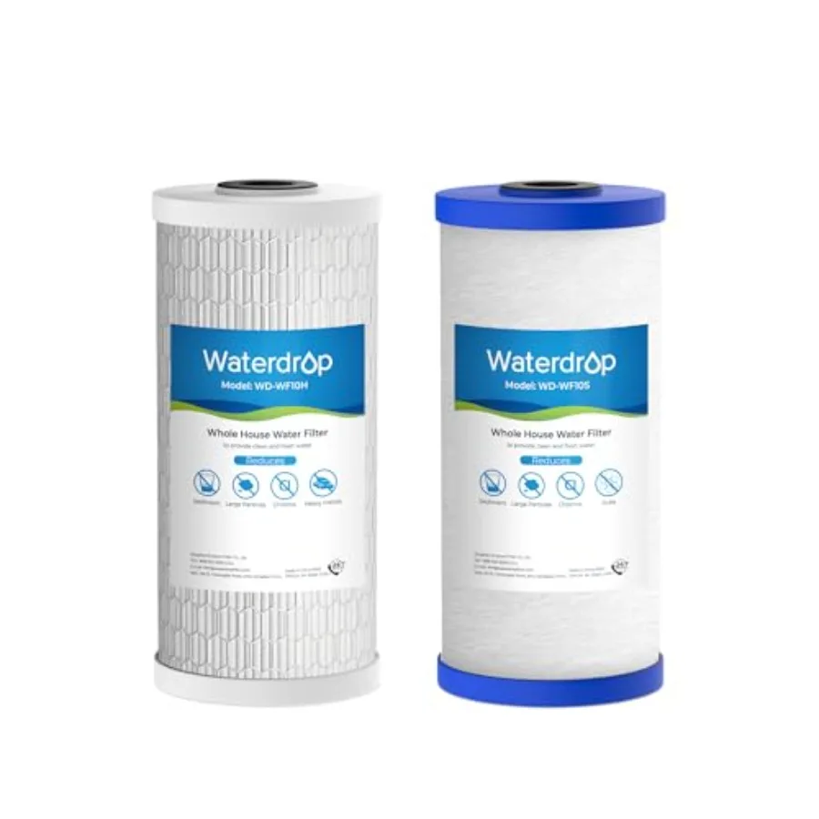 Whole House Water Filter Heavy Metal and Anti-Scale Sediment Filter Replacement for GE® FXHTC GXWH40L iSpring Culligan® RFC-BBS
