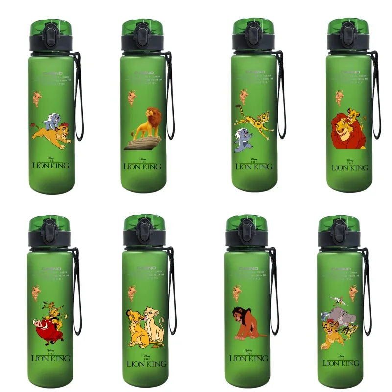 MINISO Simba Cup Sports Fitness Kettle Water Bottle for Children School Water Bottles Holiday Gifts for Boys and Girls Anime