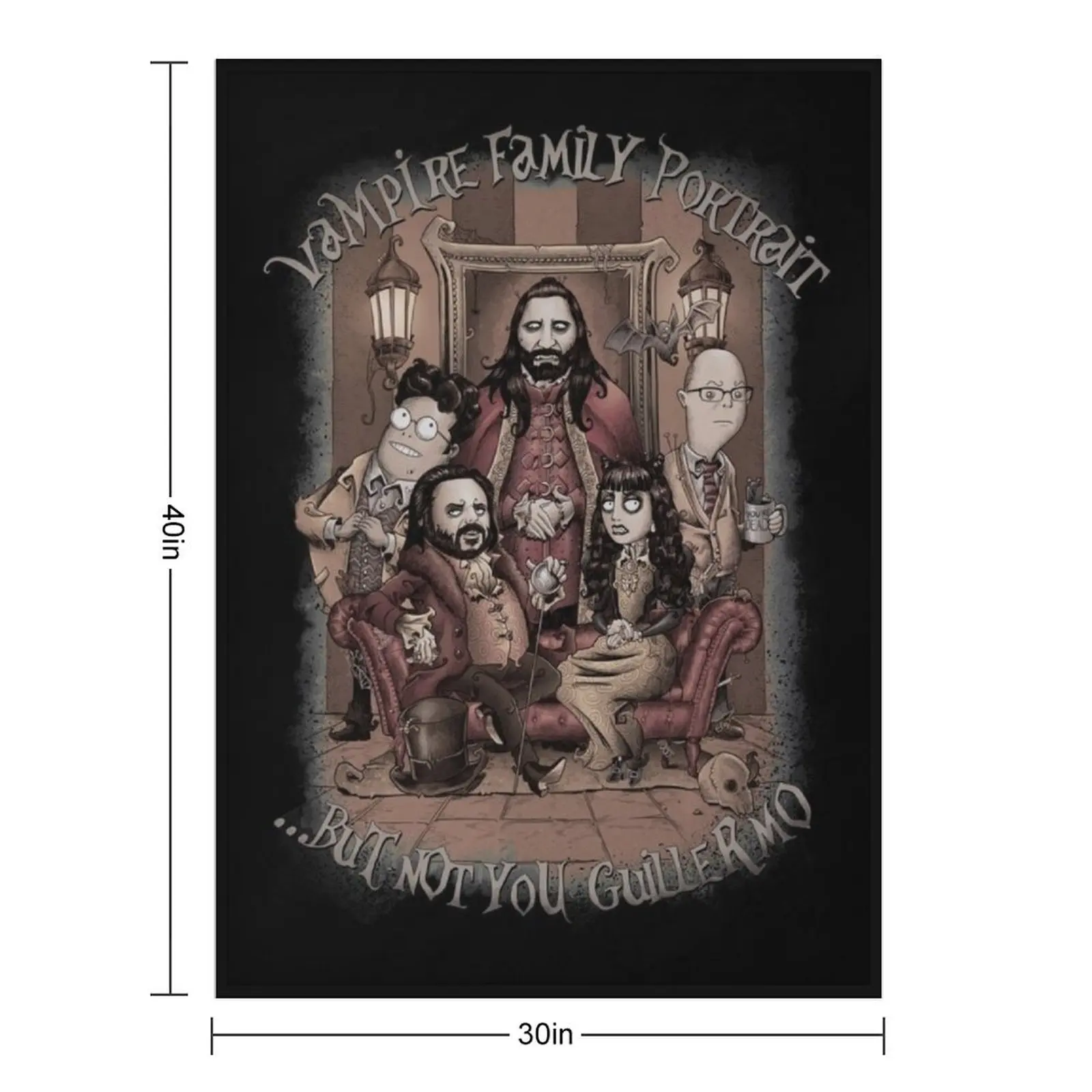 Vampire Family Portrait Throw Blanket for winter Summer Beddings Designers Thermals For Travel Blankets
