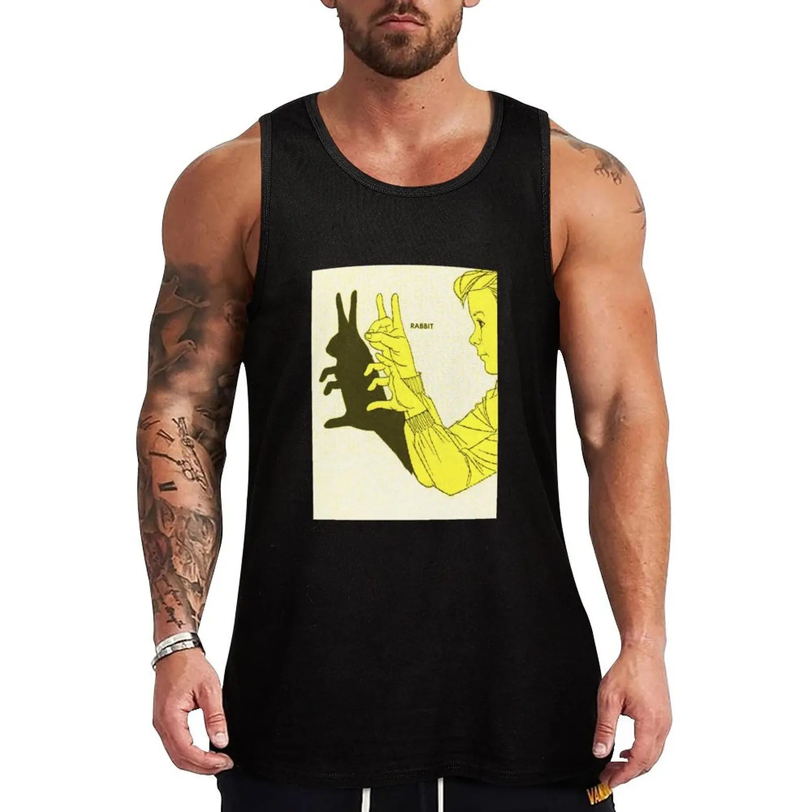 

Run Rabbit Run : Such a Good Boy Tank Top summer Men's tops anime top sleeveless vests