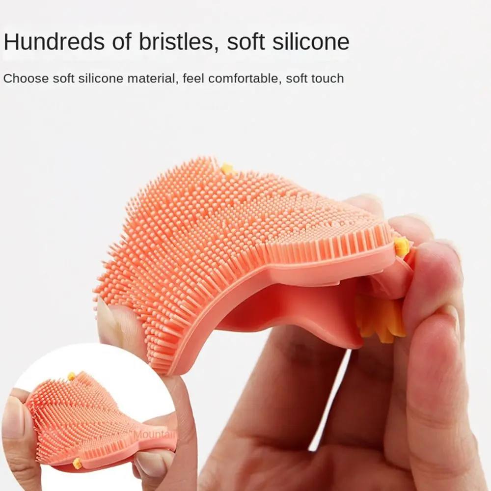 Zachte Cactus Gezichtsborstel Siliconen Creatieve Gezichtsbehandeling Scrubber Borstel Diepe Reiniging Huidverzorging Silicagel Gezichtsborstel