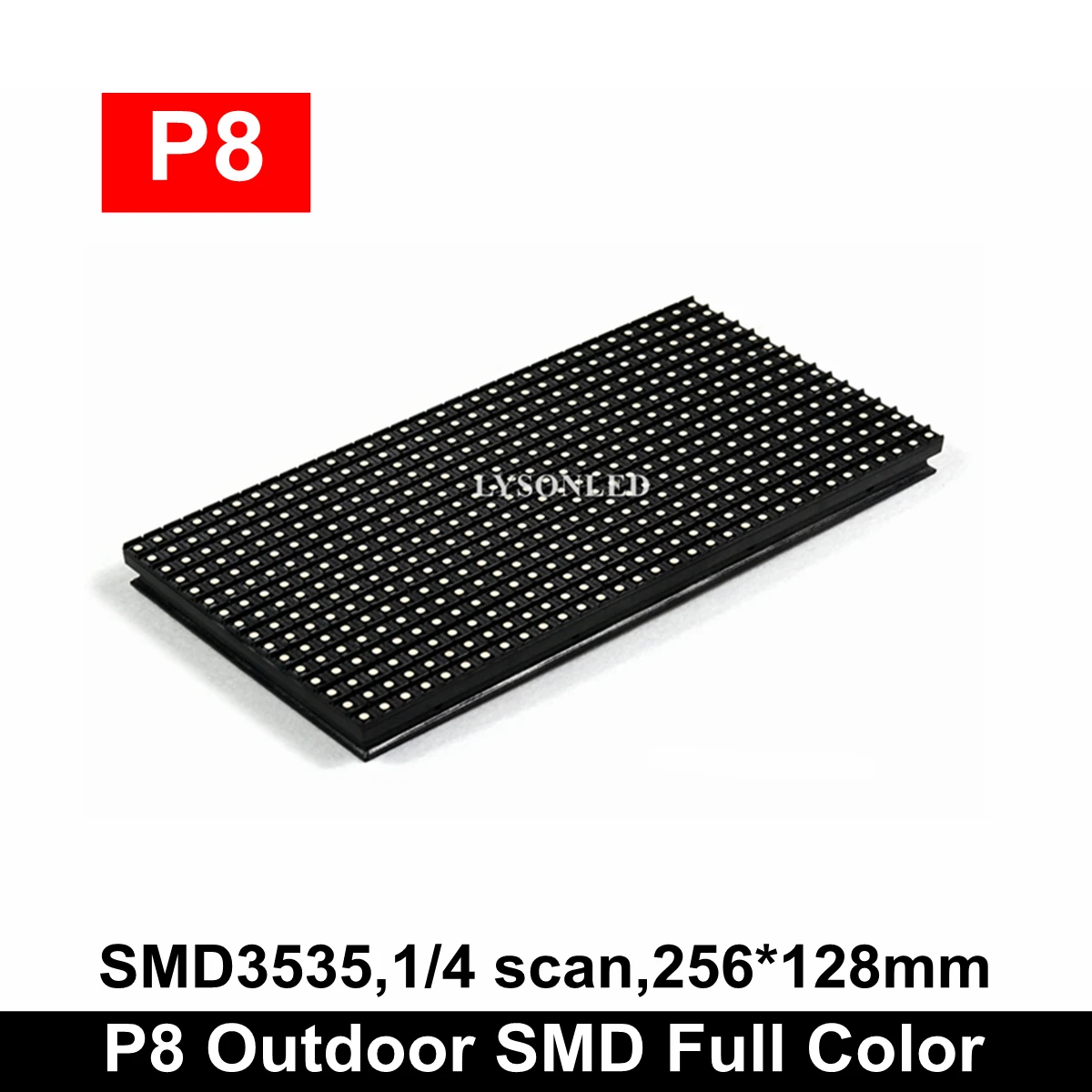 Waterproof Outside P8 Full Color LED Display Panel 256*128mm Sample Order