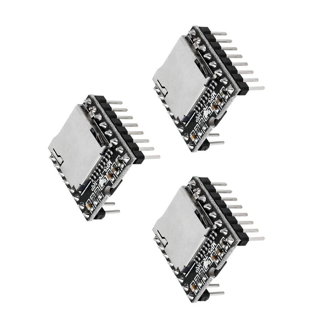 3 Stück für DFPlayer Mini MP3-Player-Modul, TF-Karte, U-Disk, DFPlayer-Modul, MP3-Sprachentwicklungsplatine, Mini-MP3-Player-Modul – Detail 2