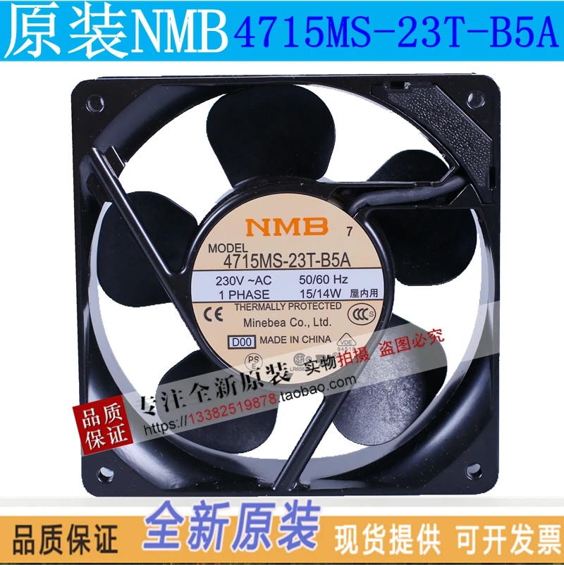 

NEW NMB-MAT NMB 4715MS-23T-B5A 12038AC230V UPS ball bearing Axial cooling fan