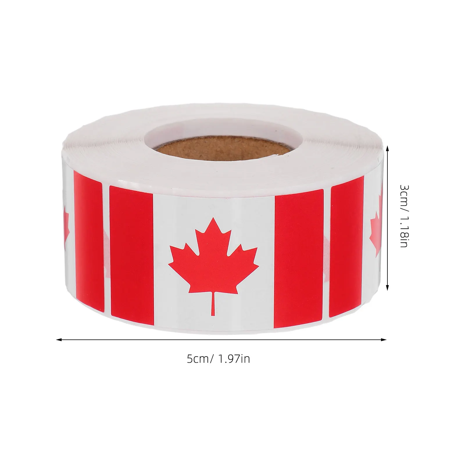 Canada Flag Sticker Roll Vibrant Canadian Maple Leaf Decal for Water Bottles Laptops Cars Notebooks DIY Planner Scrapbooking view 4
