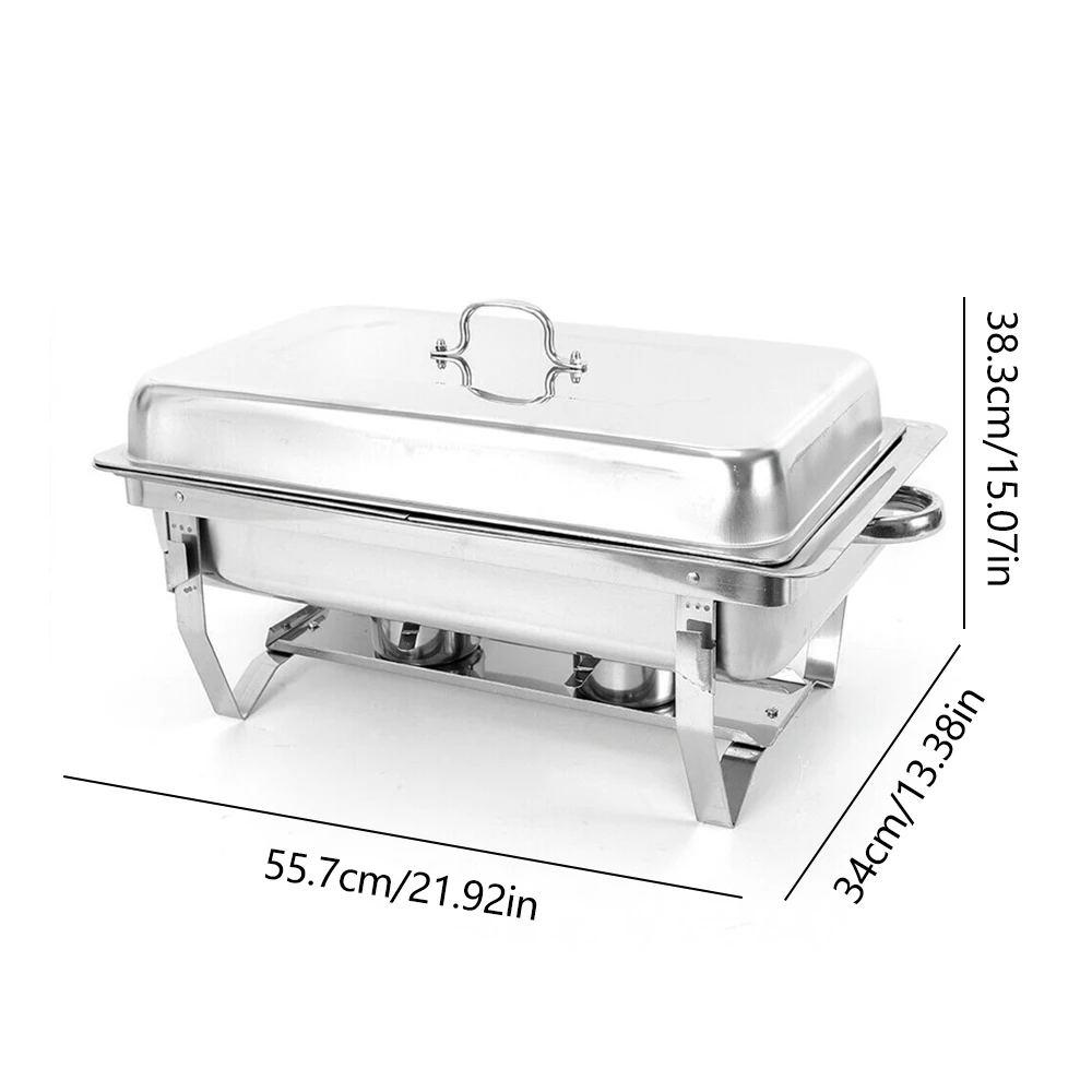 Imagem -04 - Recipiente Aquecedor de Alimentos para Catering Buffet Chafing Dish Warming Container