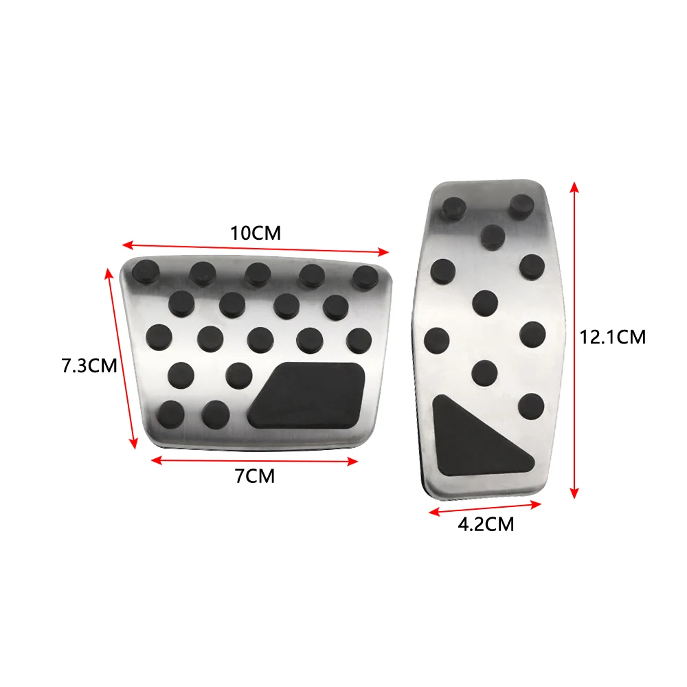 AT Car Pedals for Jeep Compass 2017-2021 Renegade BU 2015-2023 Accelerator Brake Pedal Footrest Pedals Cover Pads Accessories