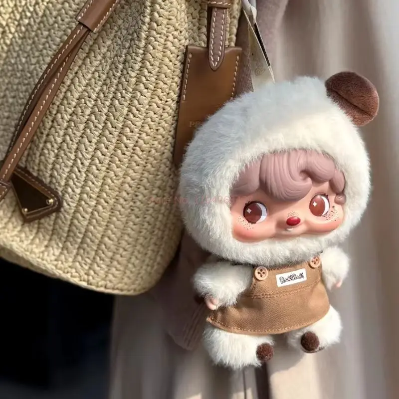 Hot 52toys Pouka Has A Cup Of Coffee Series แอ็คชั่นฟิกเกอร์ของเล่นจี้ตุ๊กตาการ์ตูนกระเป๋าเป้สะพายหลังเครื่องประดับวันฮาโลวีนของขวัญวันเกิด