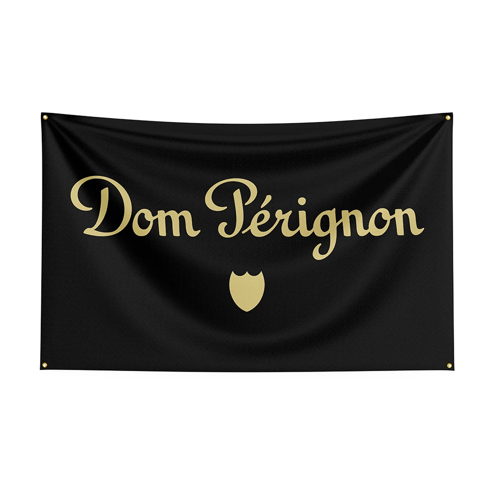 3x5Ft Dom perignons Flag Polyester Printed Beer Banner For Decor