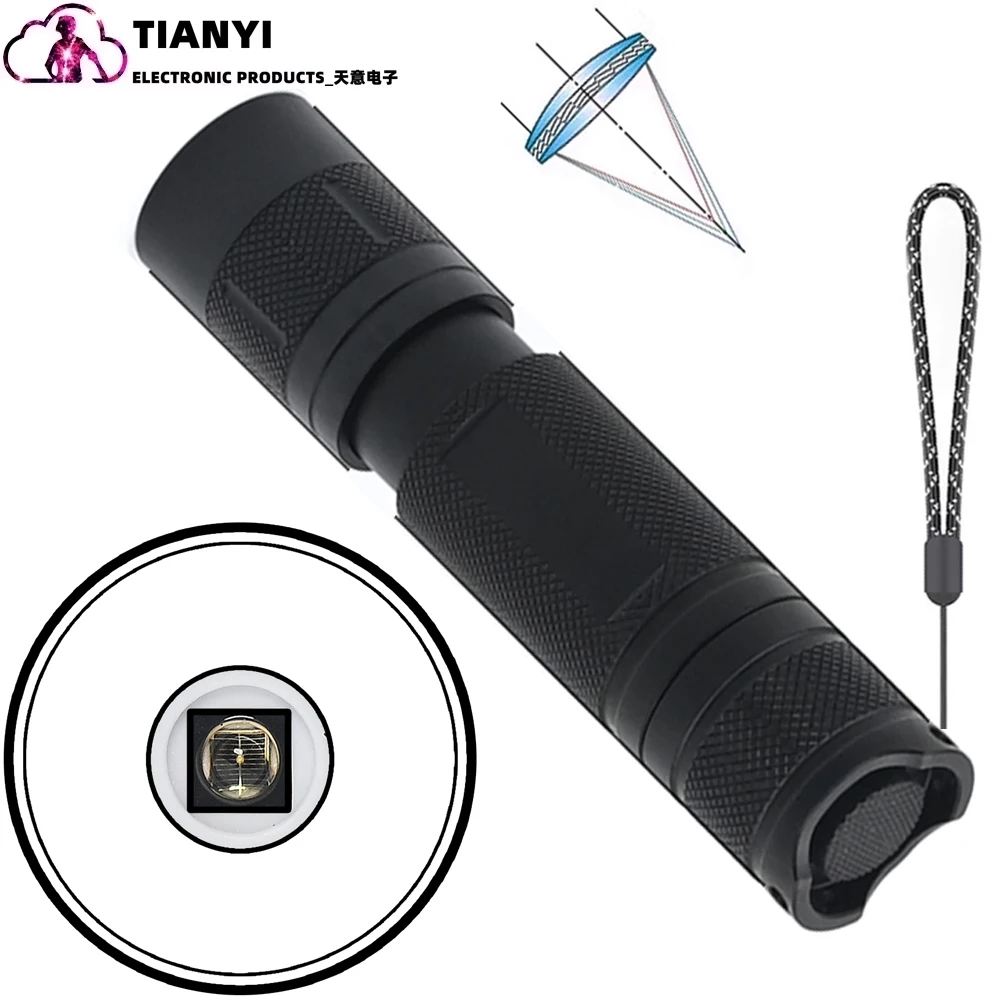 Professional Focus Night Vision Hunting Torch, Tactical Infrared Radiation Zoomable LED Flashlight, IR 850nm, 940nm, 10W