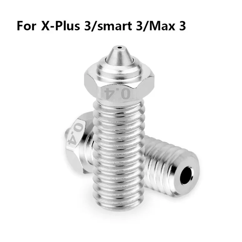 B47B-فوهة ثنائية المعدن 0.4 مللي متر فوهة لـ QIDI Q1-Pro/X-Max 3/X-Plus 3/X-Smart 3 فوهة فولاذية صلبة نحاسية مطلية