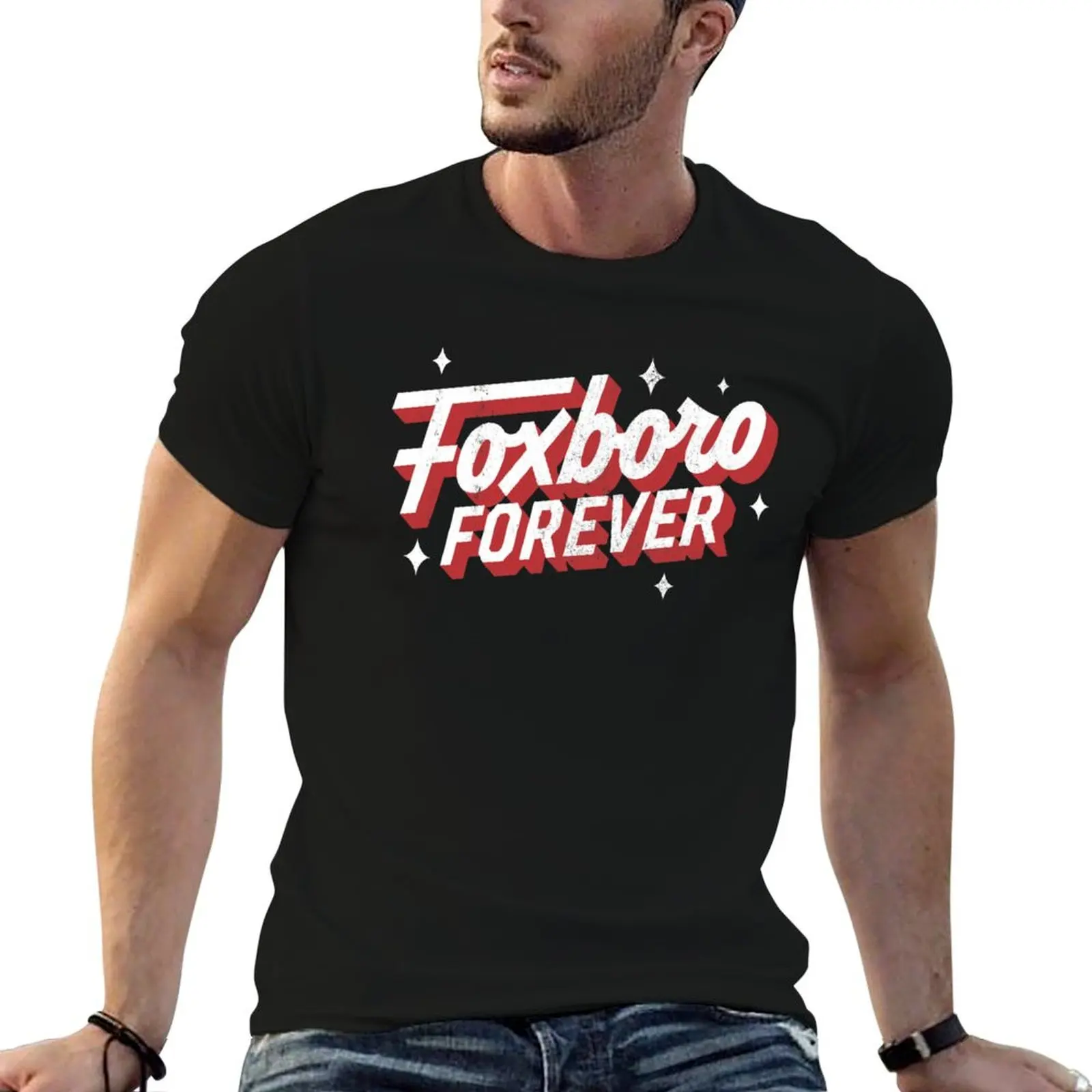 Футболка Foxboro Forever, удобная футболка для повседневной носки