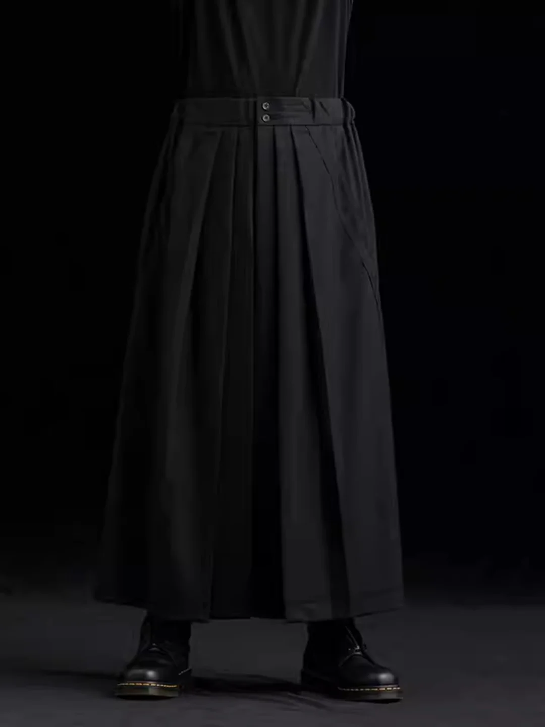 

2026 Yamamoto-Style Pants ,Wide-leg Martial Arts Pants, Elastic-Waist Casual Pants, Dark-Themed Warrior Pants,Unisex Style