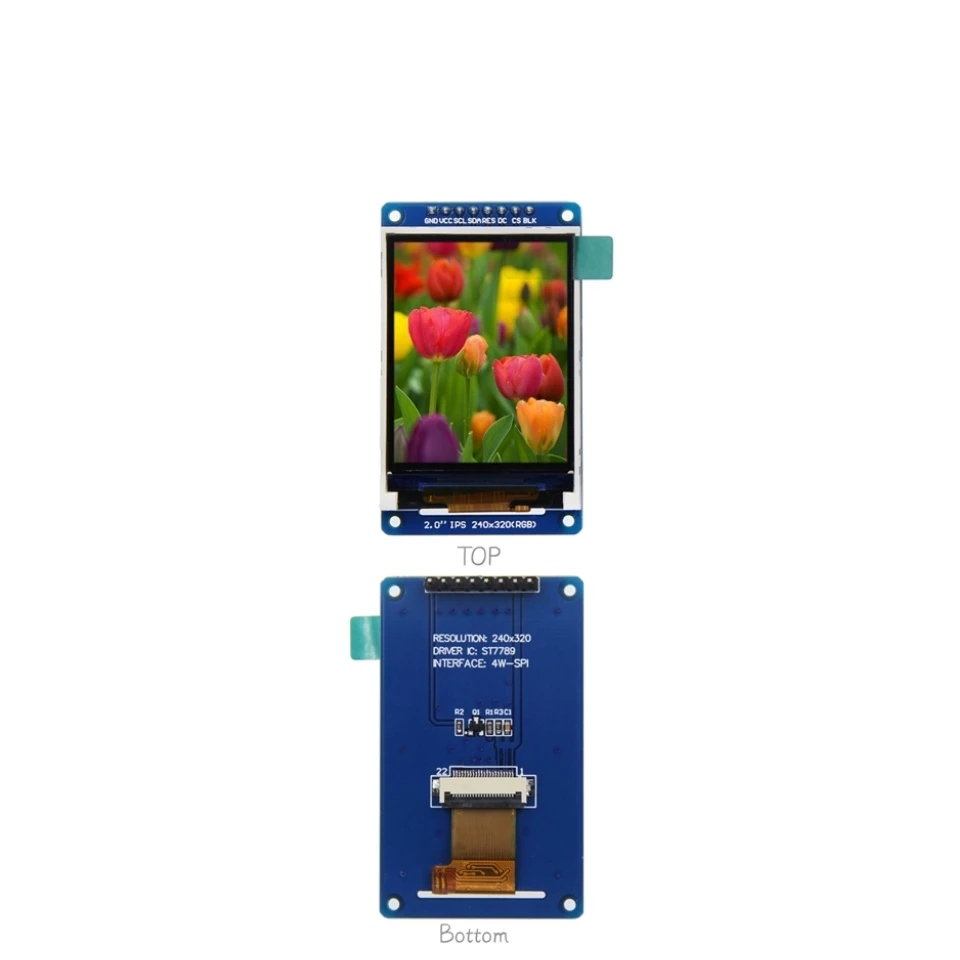 2.0-inch IPS Full Angle TFT Display Screen LCD Screen Color Module SPI Serial Port High-definition 240x320