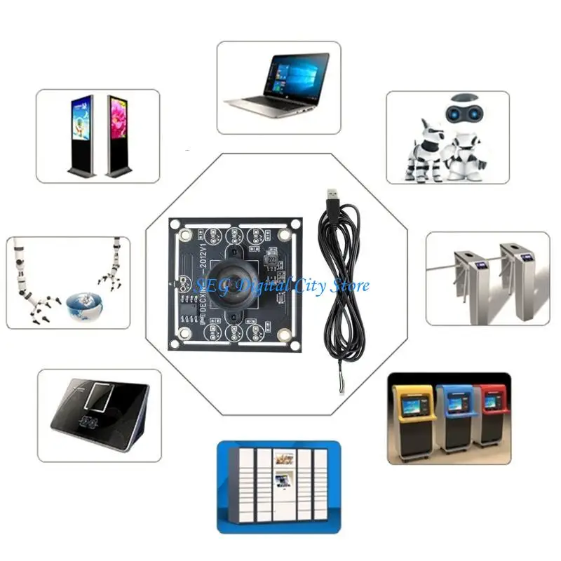 

U75B USB Camera Lens Assembly Board OV9732 Camera Module 1280x720 100 Degree Support Automatic White Balance